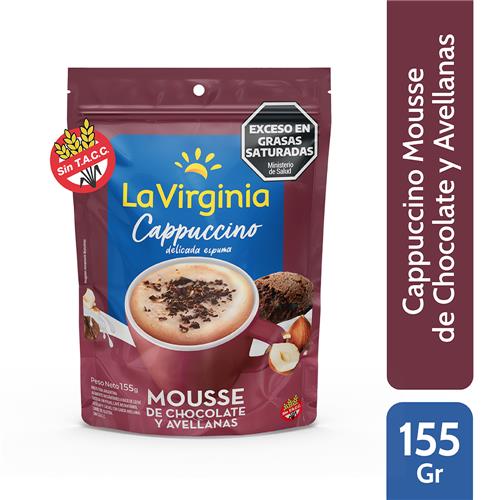 7790150161029 CAPPUCCINO LA VIRGINIA 155G CHOCOLATE Y AVELLANAS
