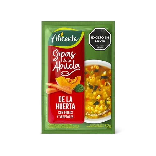 7790150440438 SOPA ALICANTE 72G FIDEOS VERDURA