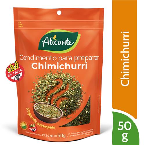 7790150445396 CHIMICHURRI ALICANTE 50G SIN TACC
