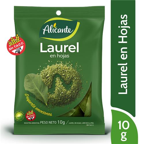 7790150531181 LAUREL ALICANTE HOJA 10G SIN TACC