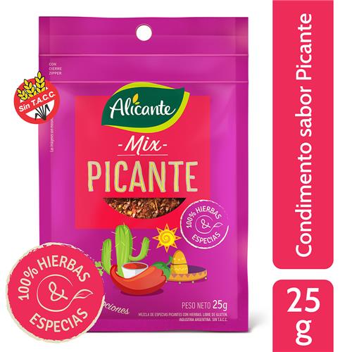 7790150532201 CONDIMENTO ALICANTE MIX PICANTE 25G
