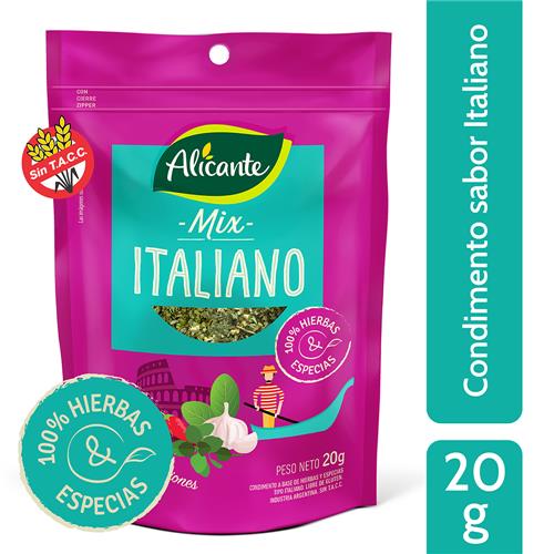 7790150532508 CONDIMENTO ALICANTE MIX ITALIANO 25G