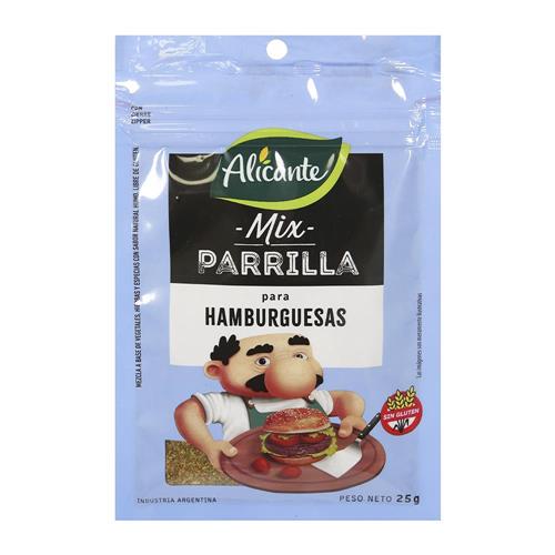 CONDIMENTO ALICANTE MIX PARRILLA HAMBURGUESA
