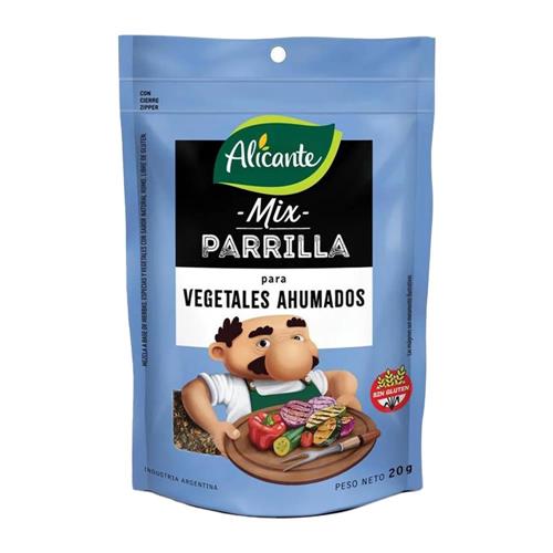 CONDIMENTO ALICANTE MIX PARRILLA VEGETALES AHUMADOS