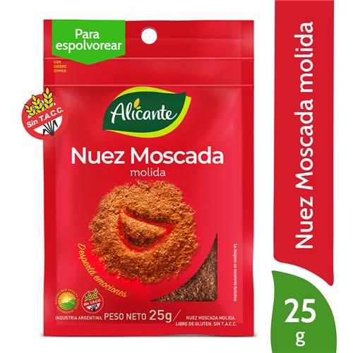 7790150535394 NUEZ MOSCADA ALICANTE 25G MOLIDA