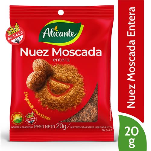 7790150536285 NUEZ MOSCADA ALICANTE 20G ENTERA