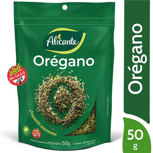 7790150540336 OREGANO ALICANTE 50G SIN TACC