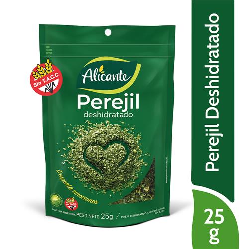 7790150545287 PEREJIL ALICANTE 25G SIN TACC