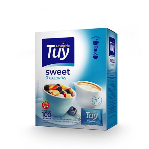 7790150811962 EDULCORANTE TUY 100 SOBRES SWEET