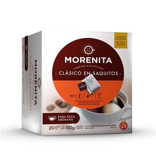 7790170903937 CAFE LA MORENITA SAQ.20X5G INTENSO