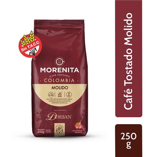 7790170949027 CAFE LA MORENITA 250G COLOMBIA TOSTADO