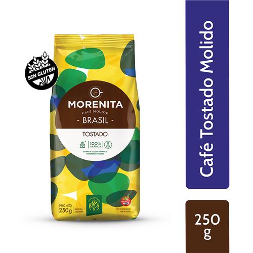 7790170949201 CAFE LA MORENITA 250G BRASIL TOSTADO