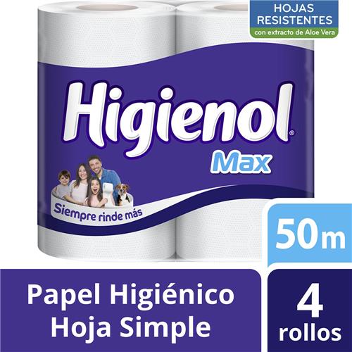 7790250015864 PAPEL HIGIENICO HIGIENOL MAX 4 X 50M