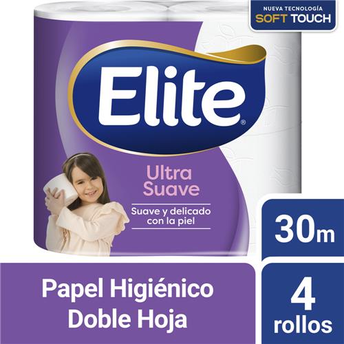 PAPEL HIGIENICO ELITE 4 X 30M ULTRA SUAVE