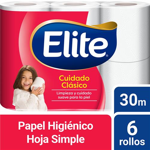 7790250026105 PAPEL HIGIENICO ELITE 6 X 30M CLASICO