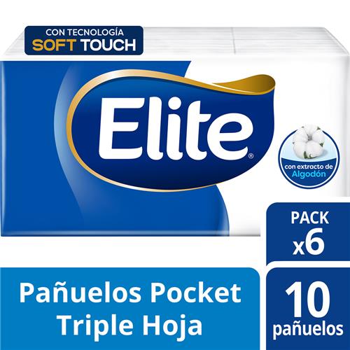 PAÑUELOS ELITE SOFT 6U .