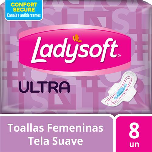 TOALLA LADYSOFT 8U ULTRA PROT.TELA SUAVE