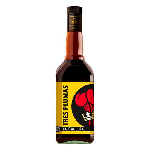 7790260002076 LICOR TRES PLUMAS 750 CAFE AL COGNAC