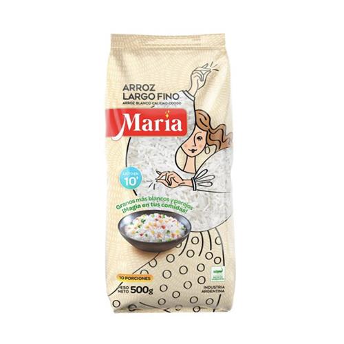 ARROZ MARIA 500G LARGO FINO.