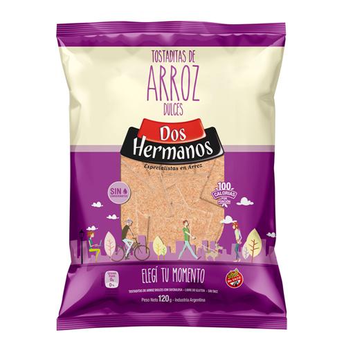 TOSTADAS ARROZ DOS HERMANOS 120G DULCES