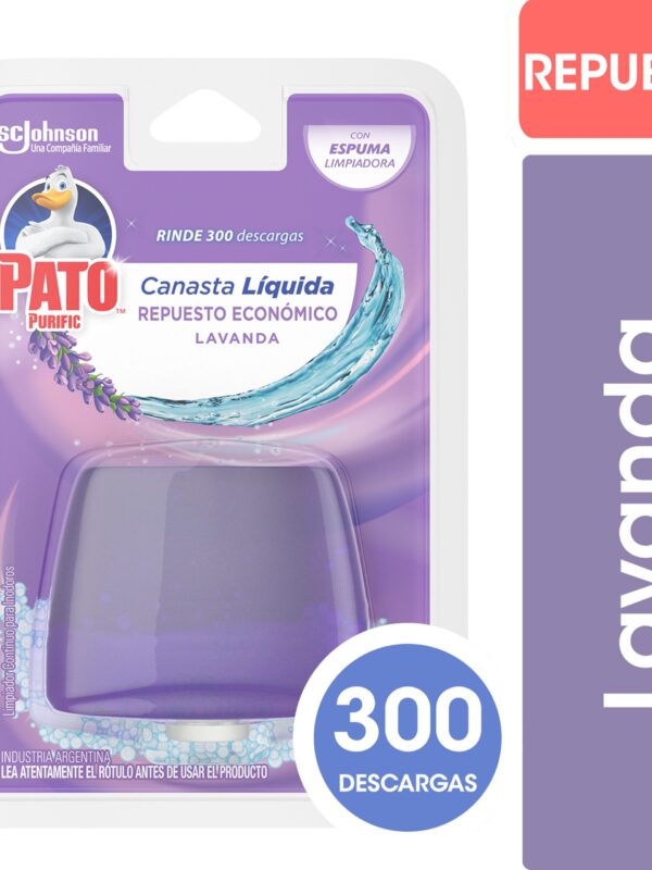 7790520026132 CANASTA LIQUIDA PATO REPUESTO LAVANDA