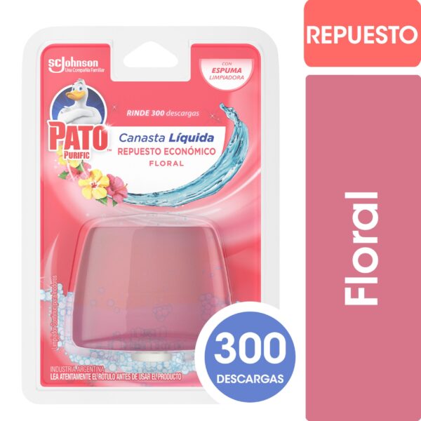 CANASTA LIQUIDA PATO REPUESTO FLORAL