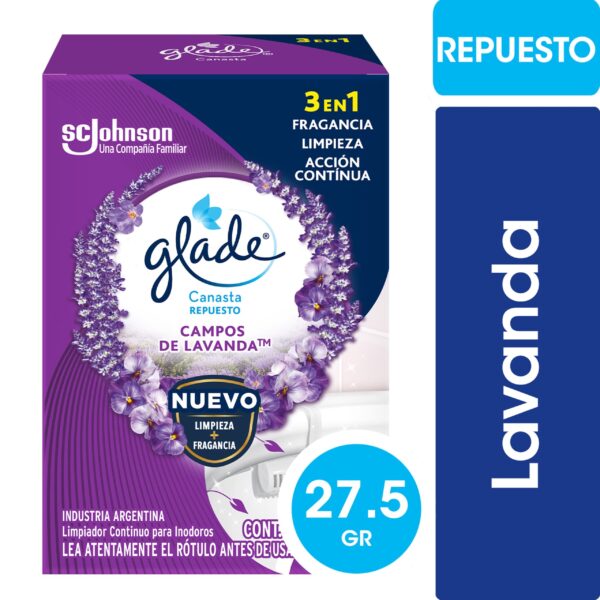 CANASTA GLADE SOLIDA REPUESTO LAVANDA/BRISA