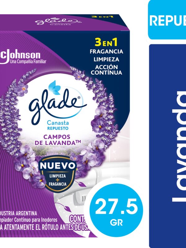 7790520028945 CANASTA GLADE SOLIDA REPUESTO LAVANDA/BRISA