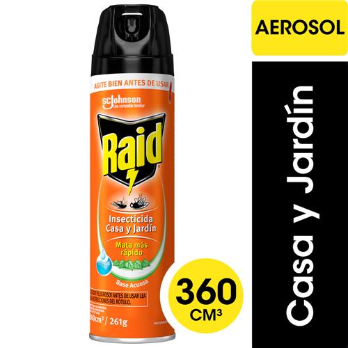 7790520991836 INSECTICIDA RAID 360 CASA JARDIN BASE ACUOSA