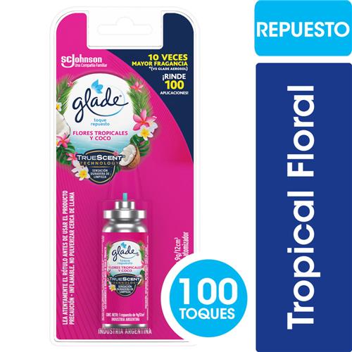 REPUESTO GLADE TOQUE FLORES TROPICALES Y COCO