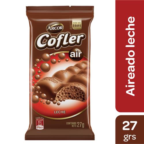 7790580103361 CHOCOLATE COFLER 27G AIREADO LECHE