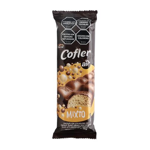 CHOCOLATE COFLER 55G AIREADO BLANCO LECHE ROU