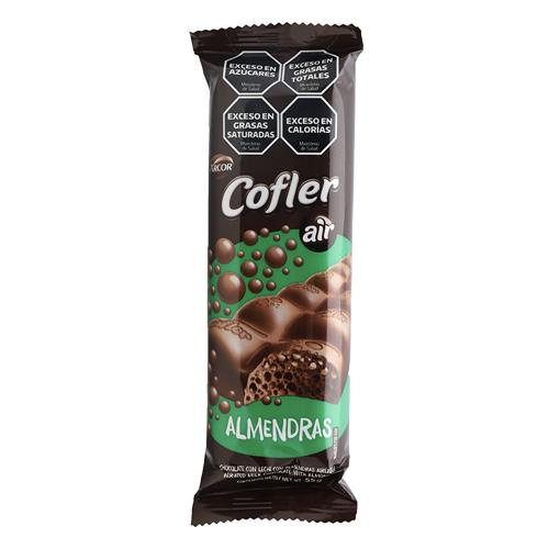 7790580103439 CHOCOLATE COFLER 55G AIREADO ALMENDRAS