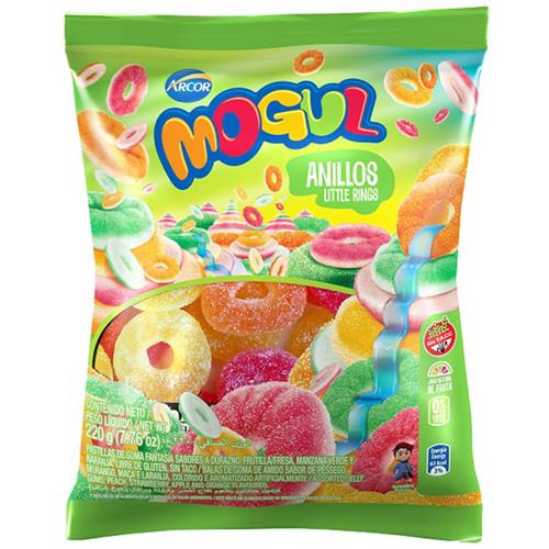 7790580128906 CARAMELOS MOGUL 220G ANILLOS