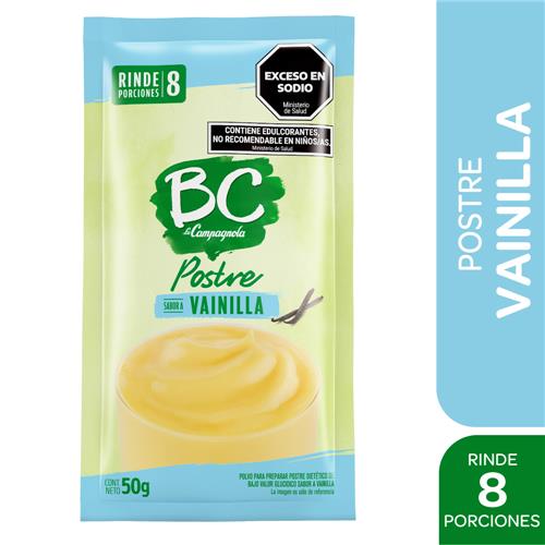 7790580129484 POSTRE BC 50G VAINILLA
