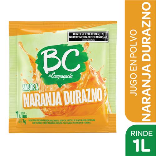 7790580129880 JUGO POLVO BC 7G NARANJA DURAZNO SE