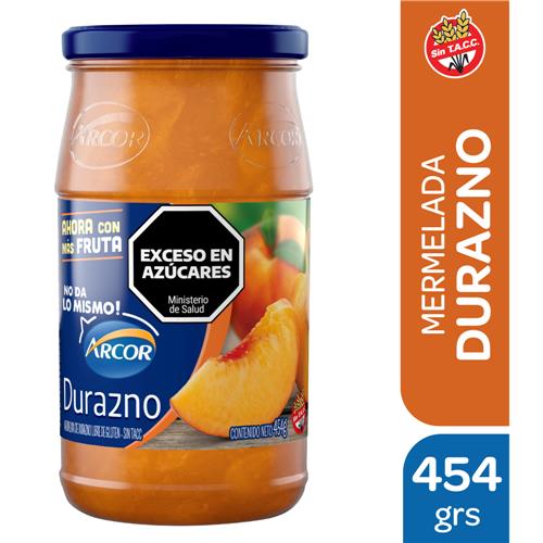 7790580132163 MERMELADA ARCOR 454G DURAZNO SIN TACC