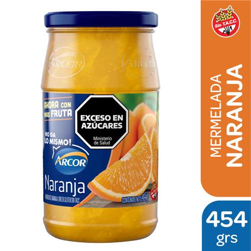 7790580132194 MERMELADA ARCOR 454G NARANJA SE
