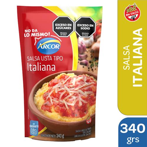 7790580133757 SALSA ARCOR DP 340G ITALIANA