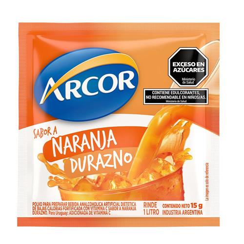 JUGO POLVO ARCOR 15G NARANJA DURAZNO SE