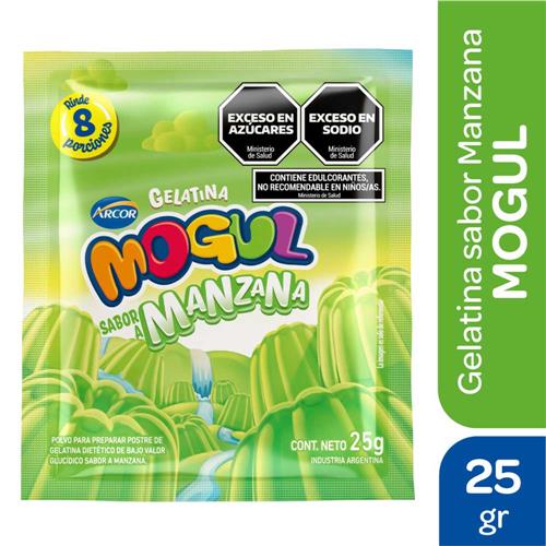 GELATINA MOGUL 25G MANZANA SE