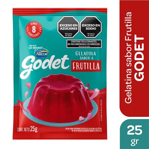 7790580144241 GELATINA GODET 25G FRUTILLA SE