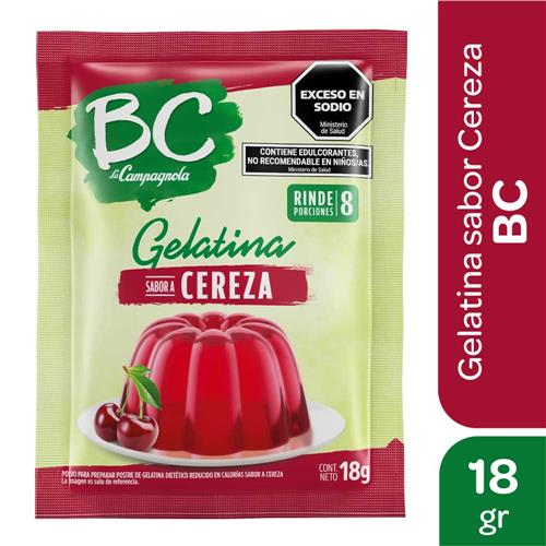 7790580144951 GELATINA BC 18G CEREZA SE