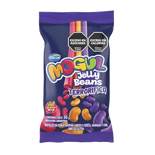 7790580147532 CARAMELOS MOGUL 50G HALLOWEEN JELLY BEANS