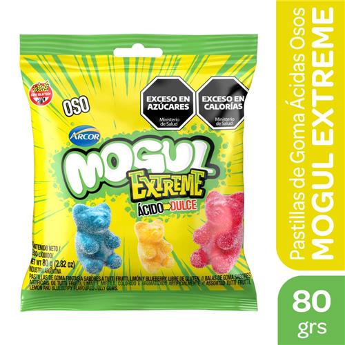 7790580151690 CARAMELOS MOGUL 80G OSITOS EXTREME ROU