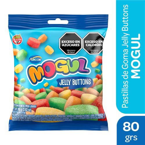 7790580152246 CARAMELOS MOGUL 80G JELLY BUTTONS ROU