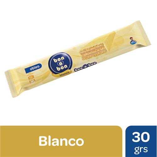 7790580346614 OBLEA BON O BON 30G BLANCA ROU