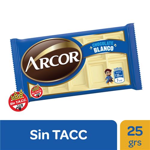 7790580607418 CHOCOLATE ARCOR 25G BLANCO ROU