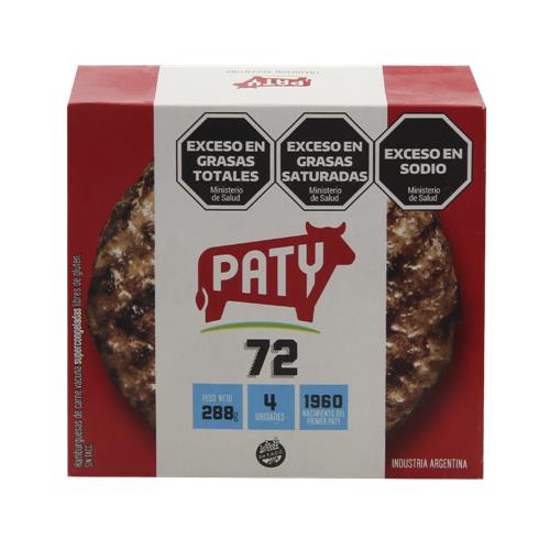 HAMBURGUESAS PATY 72 288G