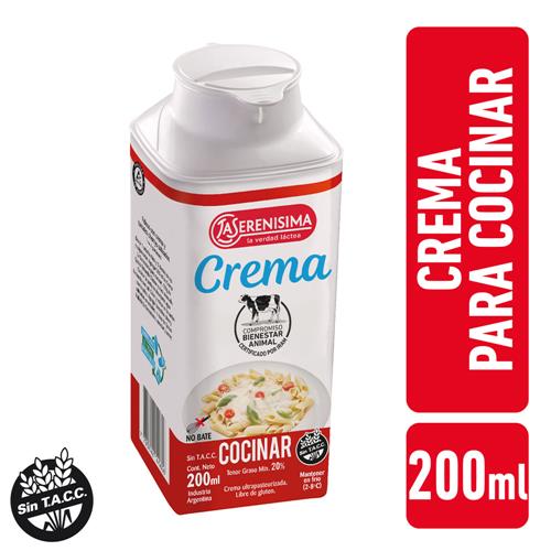 7790742141606 CREMA DE LECHE LA SERENISIMA 200 COCINAR